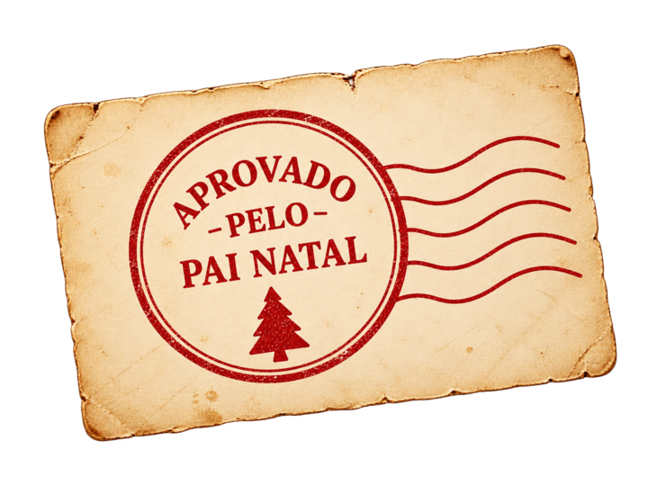 Postal aprovado pelo Pai Natal